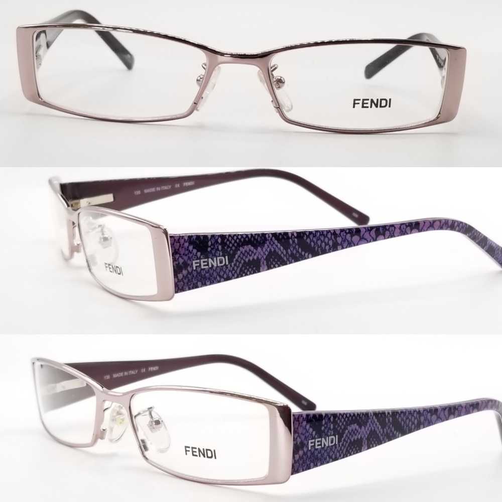 Fendi Women's Glasses - Purple and Silver